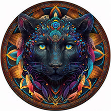 Laden Sie das Bild in den Galerie-Viewer, 2D Holzpuzzle – Afrikanische Katze