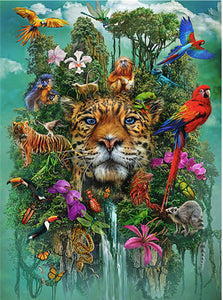 2D Holzpuzzle – Dschungel Leopard