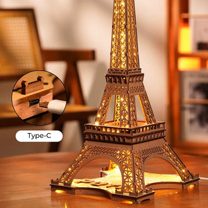 3D Puzzle - Nacht des Eiffelturms