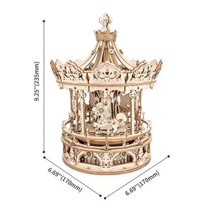 3D Puzzle - Romantisches Karussell
