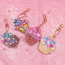 Laden Sie das Bild in den Galerie-Viewer, Anhänger Diamond Painting Muffin Set 4 Stück