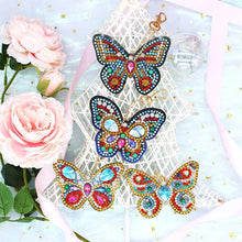 Laden Sie das Bild in den Galerie-Viewer, Set Anhänger Schmetterling Diamond Painting 6 Stück