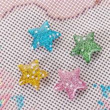 Laden Sie das Bild in den Galerie-Viewer, Haltemagnet Diamond Painting Glitzer Sterne 8 Farben Zubehör