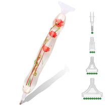 Laden Sie das Bild in den Galerie-Viewer, Premium-Stift Ergonomisch Diamond Painting Blumen Rot