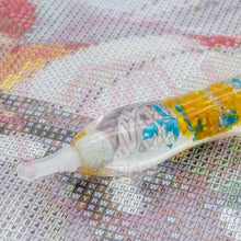Laden Sie das Bild in den Galerie-Viewer, Premium-Stift Ergonomisch Diamond Painting Pflanzen Türkis Orange