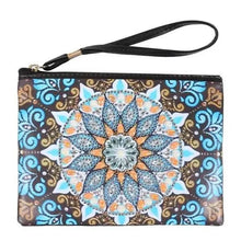 Laden Sie das Bild in den Galerie-Viewer, Tasche Handgelenk Diamond Painting mit Mandala Blau