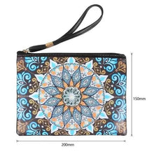 Laden Sie das Bild in den Galerie-Viewer, Tasche Handgelenk Diamond Painting mit Mandala Blau