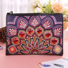 Laden Sie das Bild in den Galerie-Viewer, Tasche Handgelenk Diamond Painting mit Pfau Rot