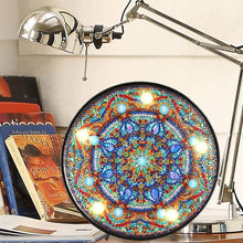 Laden Sie das Bild in den Galerie-Viewer, LED-Lampe Diamond Painting Stern Mandala Blau