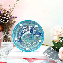 Laden Sie das Bild in den Galerie-Viewer, LED-Lampe Diamond Painting Delfine