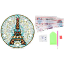Laden Sie das Bild in den Galerie-Viewer, LED-Lampe Diamond Painting Eiffelturm