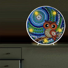 Laden Sie das Bild in den Galerie-Viewer, LED-Lampe Diamond Painting Eule