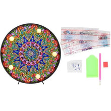 Laden Sie das Bild in den Galerie-Viewer, Licht LED Diamond Painting Mandala Grün