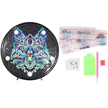 Laden Sie das Bild in den Galerie-Viewer, LED-Lampe Diamond Painting Wolf