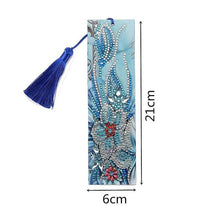 Laden Sie das Bild in den Galerie-Viewer, Lesezeichen Diamond Painting Blumen Blau