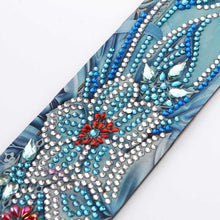 Laden Sie das Bild in den Galerie-Viewer, Lesezeichen Diamond Painting Blumen Blau
