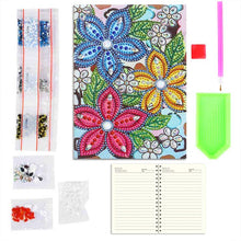 Laden Sie das Bild in den Galerie-Viewer, Notizbuch Diamond Painting Design Blumen