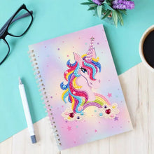 Laden Sie das Bild in den Galerie-Viewer, Notizbuch Diamond Painting Einhorn Rosa