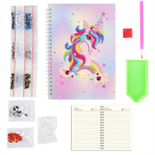 Laden Sie das Bild in den Galerie-Viewer, Notizbuch Diamond Painting Einhorn Rosa