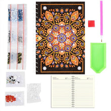 Laden Sie das Bild in den Galerie-Viewer, Notizbuch Diamond Painting mit Mandala
