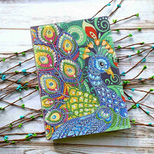 Laden Sie das Bild in den Galerie-Viewer, Notizbuch Diamond Painting Pfau