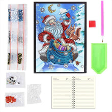 Laden Sie das Bild in den Galerie-Viewer, Notizbuch Diamond Painting Weihnachtsmann