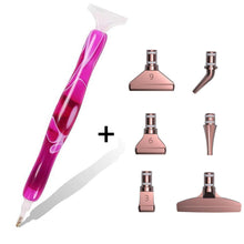 Laden Sie das Bild in den Galerie-Viewer, Premium-Stift Diamond Painting Wellen Violett 5 Varianten