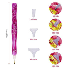 Laden Sie das Bild in den Galerie-Viewer, Premium-Stift Diamond Painting Wellen Violett 5 Varianten