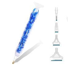 Laden Sie das Bild in den Galerie-Viewer, Premium-Stift Ergonomisch Diamond Painting Blumen Blau 5 Varianten