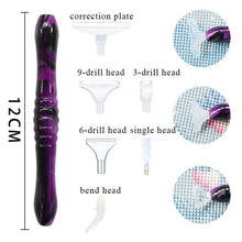 Laden Sie das Bild in den Galerie-Viewer, Premium-Stift Diamond Painting Ergonomisch Violett Dunkel 5 Varianten