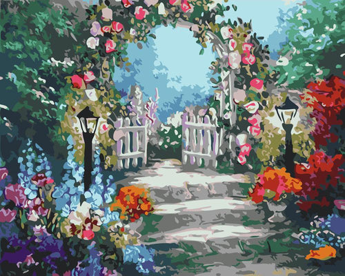 Weg zum Blumengarten | Figured'Art