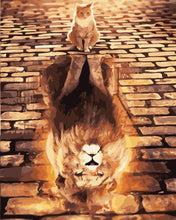 Laden Sie das Bild in den Galerie-Viewer, Katze und Löwe 2 | Figured&#39;Art
