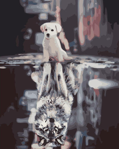 Welpe und Wolf | Figured'Art