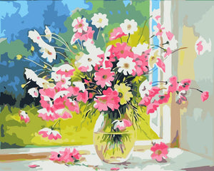 Blumen in Glasvase | Figured'Art