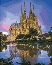 Laden Sie das Bild in den Galerie-Viewer, Kathedrale und Spiegelung im See | Figured&#39;Art