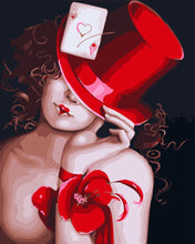 Laden Sie das Bild in den Galerie-Viewer, Roter Hut und sexy Frau | Figured&#39;Art