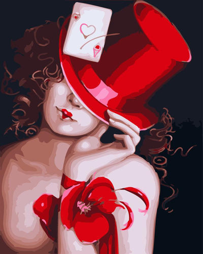 Roter Hut und sexy Frau | Figured'Art