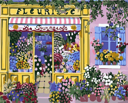 Gelber Blumenladen | Figured'Art
