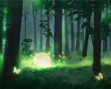 Laden Sie das Bild in den Galerie-Viewer, Malen nach Zahlen fŸr Erwachsene |ÊMond im Wald | Figured&#39;Art