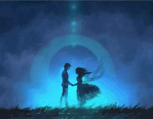 Malen nach Zahlen fŸr Erwachsene |ÊLiebe im Dunkeln | Figured'Art