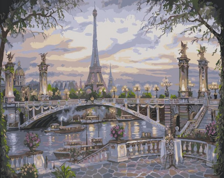 Malen nach Zahlen fŸr Erwachsene |ÊMein schönes Paris | Figured'Art