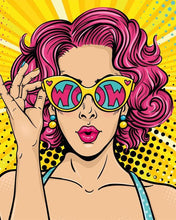 Laden Sie das Bild in den Galerie-Viewer, Malen nach Zahlen fŸr Erwachsene |ÊFrau Pop Art | Figured&#39;Art