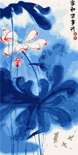 Malen nach Zahlen fŸr Erwachsene |ÊChinesische Blumen | Figured'Art