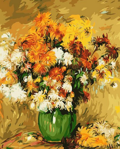 Malen nach Zahlen fŸr Erwachsene |ÊGelber Blumenstrauß | Figured'Art