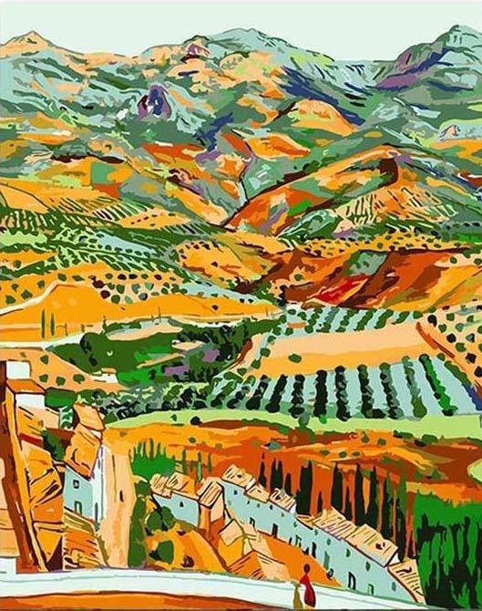 Malen nach Zahlen fŸr Erwachsene |ÊIm Tal | Figured'Art