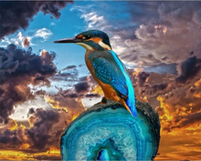 Laden Sie das Bild in den Galerie-Viewer, Malen nach Zahlen fŸr Erwachsene |ÊKleiner Vogel mit langem Schnabel | Figured&#39;Art