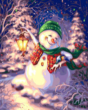 Laden Sie das Bild in den Galerie-Viewer, Malen nach Zahlen Erwachsene Schneemann Figured&#39;Art