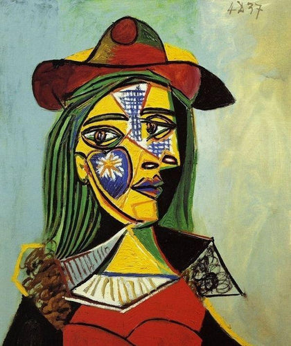Malen nach Zahlen fŸr Erwachsene |ÊSchöne Frau mit Hut | Figured'Art