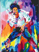 Laden Sie das Bild in den Galerie-Viewer, Malen nach Zahlen fŸr Erwachsene |ÊMichael Jackson in Farbe | Figured&#39;Art