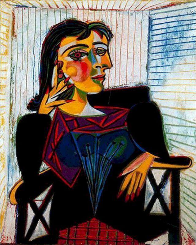 Malen nach Zahlen für Erwachsene | Porträt von Dora Maar – Picasso | Figured'Art